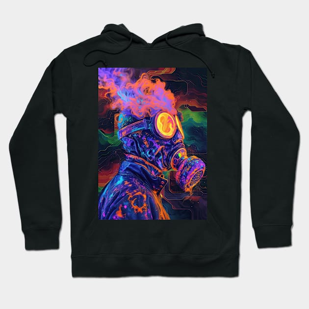 Gas Mask Overflow Hoodie by wumples